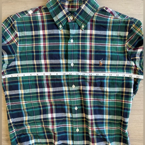 VTG Vintage 90s Ralph Lauren Blue Label Classic Fit Button down Size Medium M - Picture 9 of 10